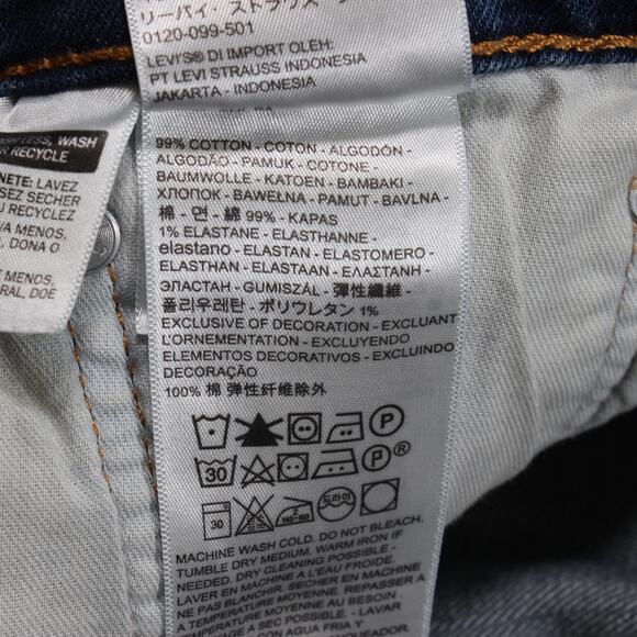 Levi's 511 Jeans Men's 33x32 Blue Slim Fit Stretch - Picture 9 of 9